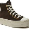 Sneakers Converse Fabric Sneakers Chuck Taylor All Star Modern Lift Platform Corduroy brown