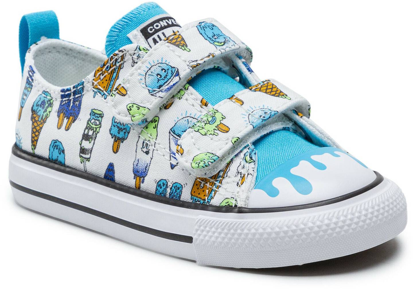 Calzado infantil Converse Chuck Taylor All Star 2V ToddlerSweet Scoops white/baltic blue/lime rave