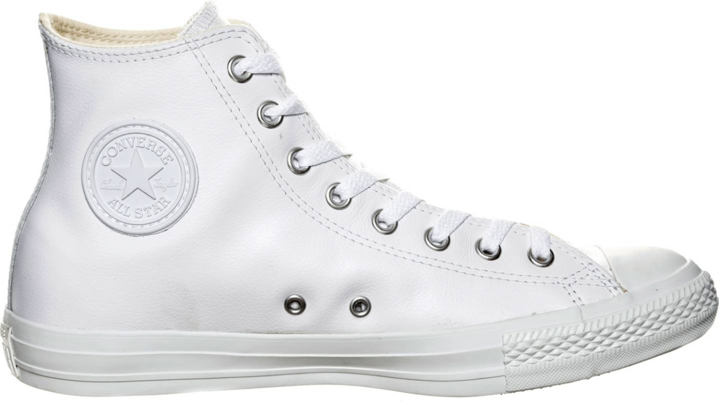 Converse Chuck Taylor All Star Leather HiWhite Monochrome 1T406 Sneakers