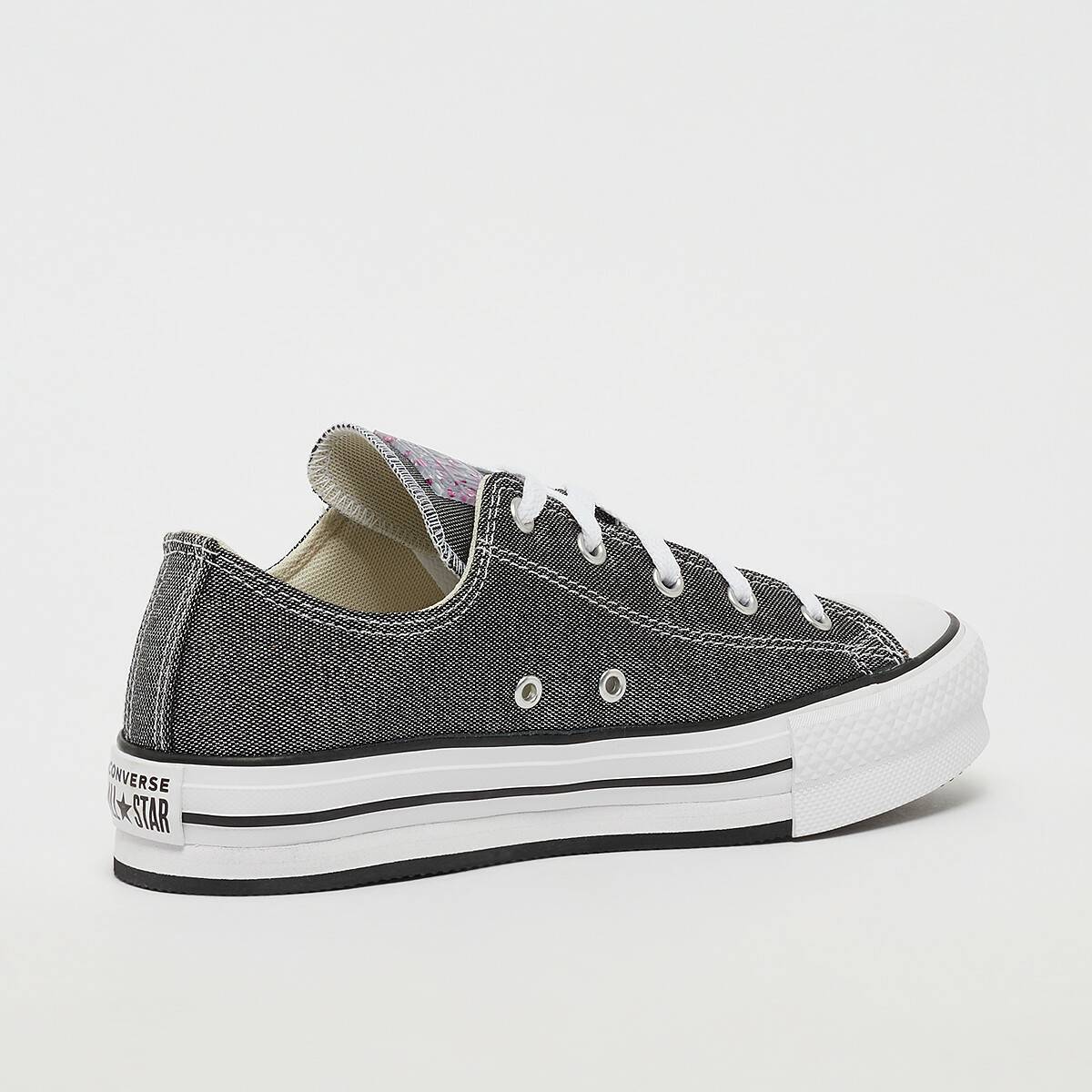 Calzado infantil Converse Chuck Taylor All Star Platform EVA Low TopGlitter black/silver/natural ivory