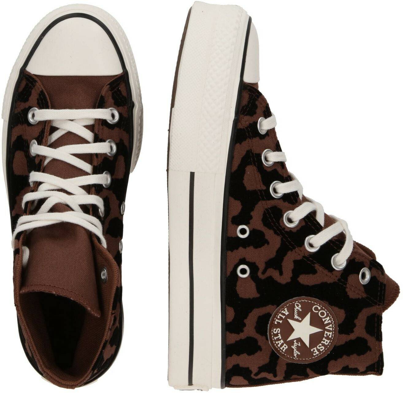 Converse Chuck Taylor All Star Lift Platform Leopard Remix bear nap/black/egret Sneakers