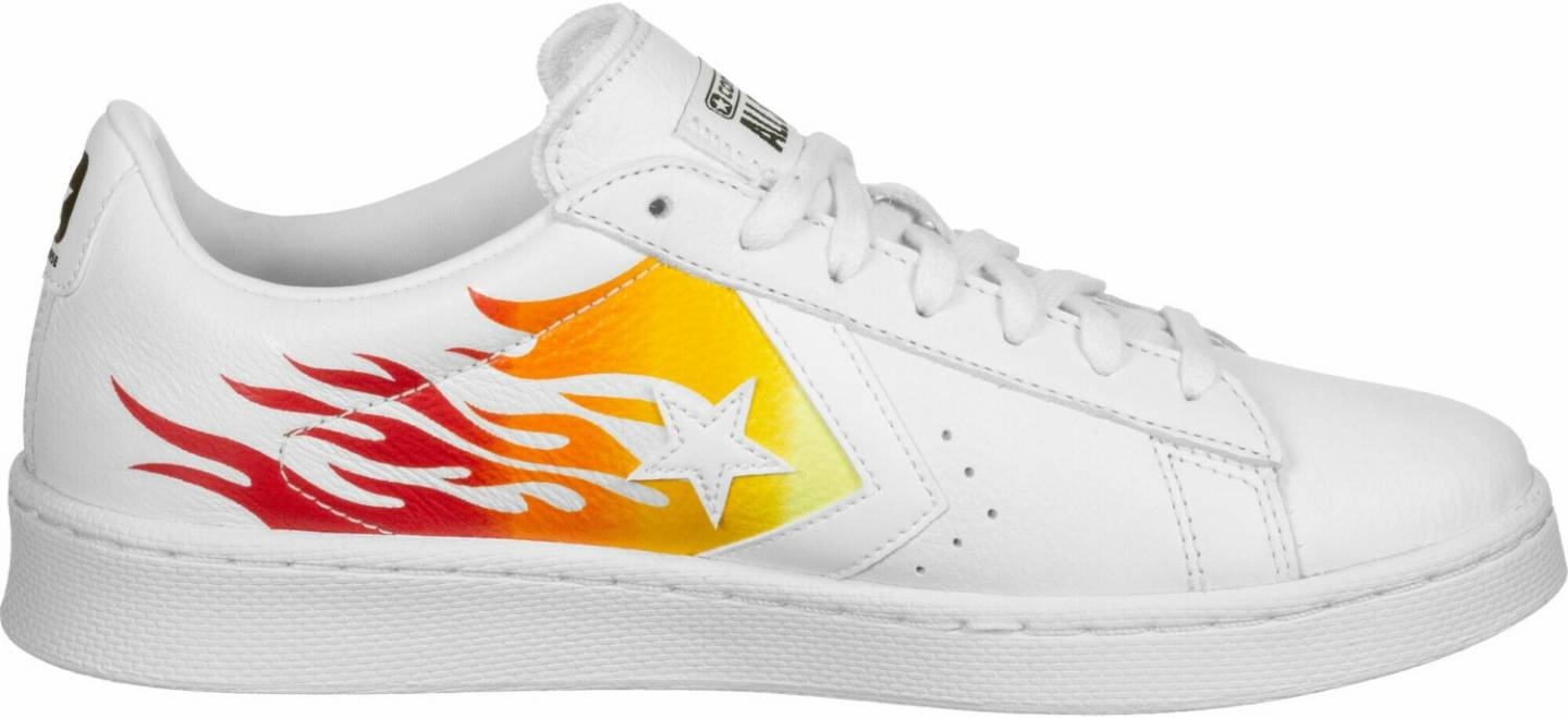 Sneakers Converse Converse Archive Print Pro Leather Low Top white/Bold Mandarin/Enamel red