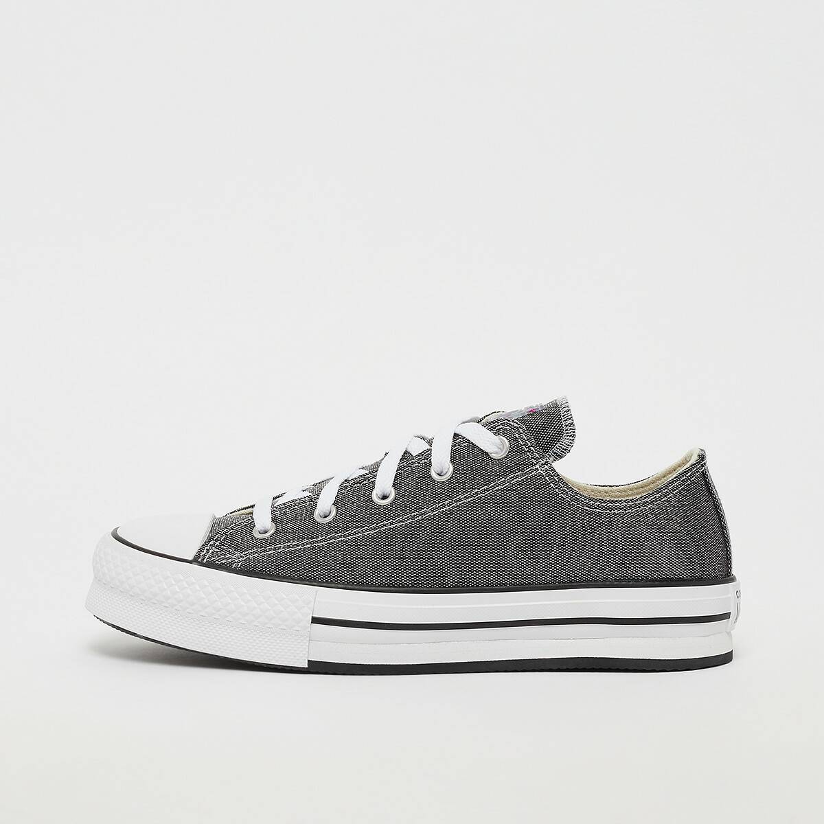 Calzado infantil Converse Chuck Taylor All Star Platform EVA Low TopGlitter black/silver/natural ivory