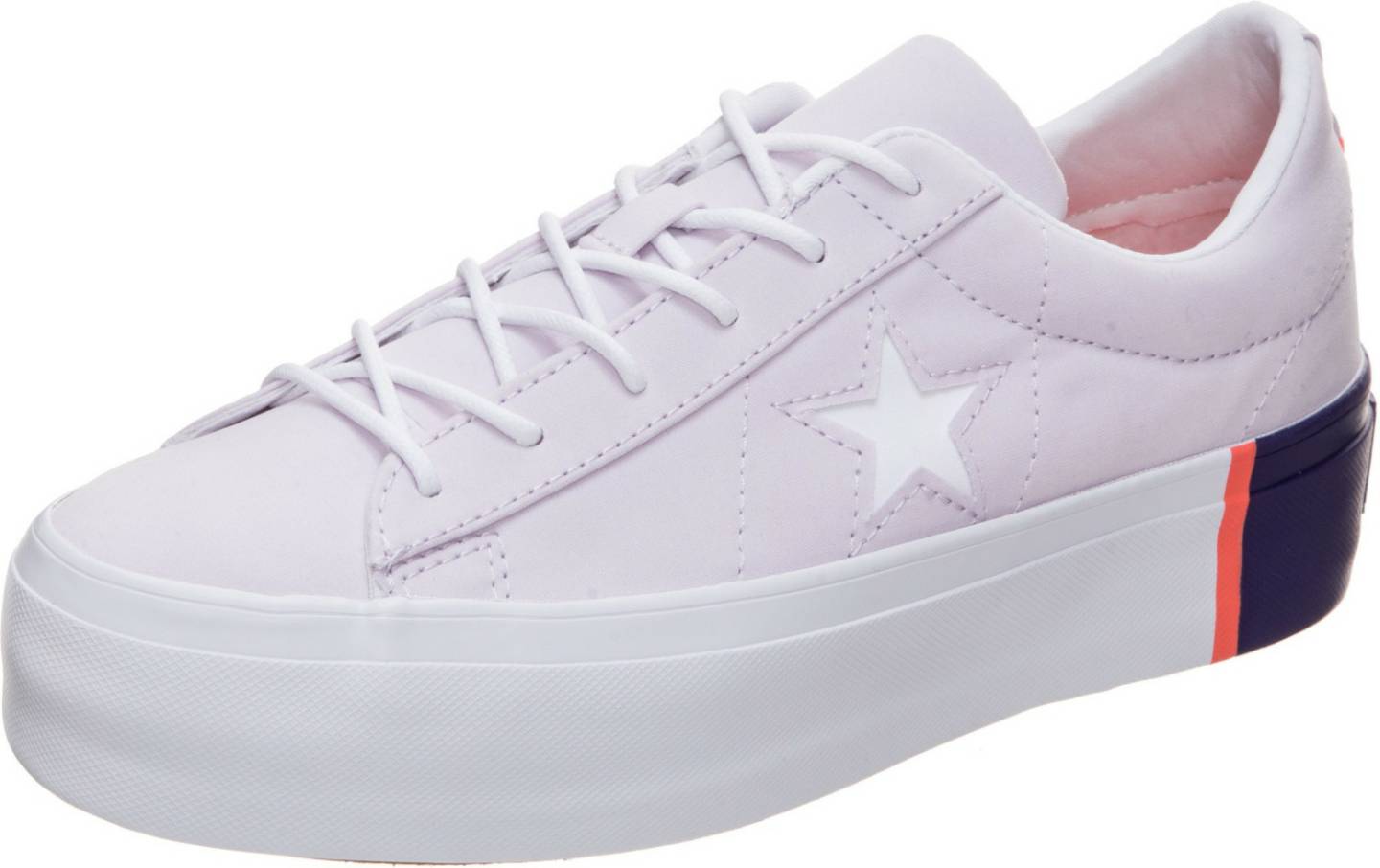 Sneakers Converse One Star Platform Tri-Blockbarely grape/rush coral/white