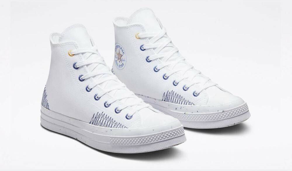 Converse Chuck 70 Stitched Sports Shoes A00408C-White-44 Sneakers