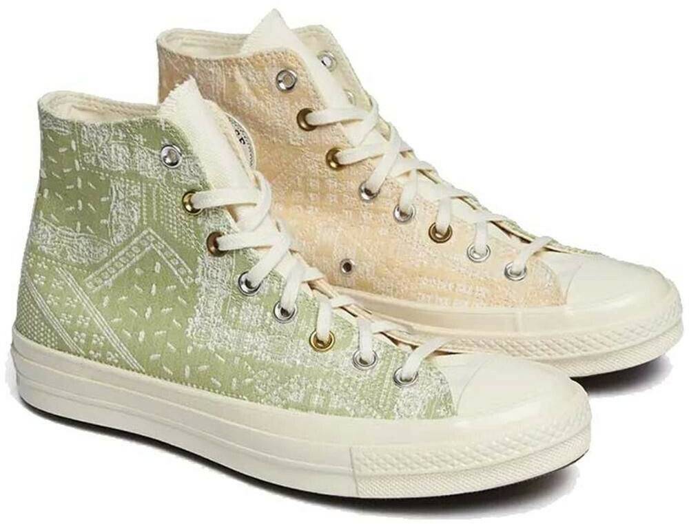 Converse Chuck 70 Hi Jacquard Sports Shoes A04496C-Green-38 Sneakers