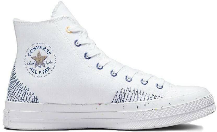 Converse Chuck 70 Stitched Sports Shoes A00408C-White-44 Sneakers