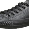 Converse Chuck Taylor All Star Leather Oxblack monochrome Sneakers