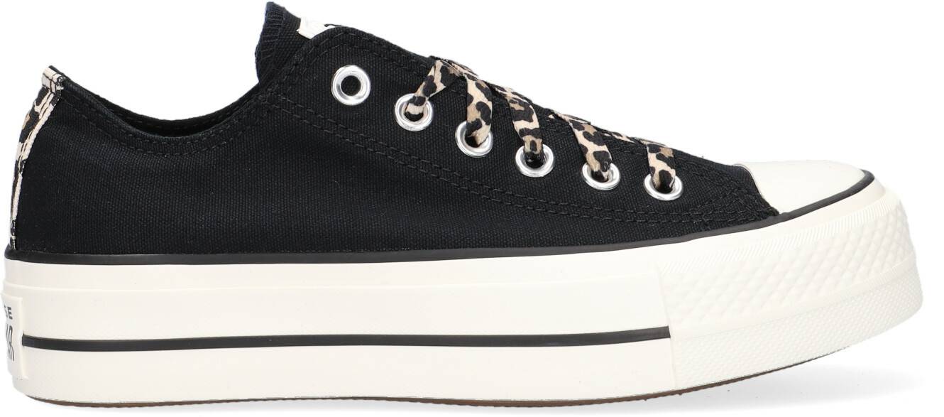 Converse Chuck Taylor All Star LiftPlatform Low Top Archive Print black/light fawn/egret Sneakers