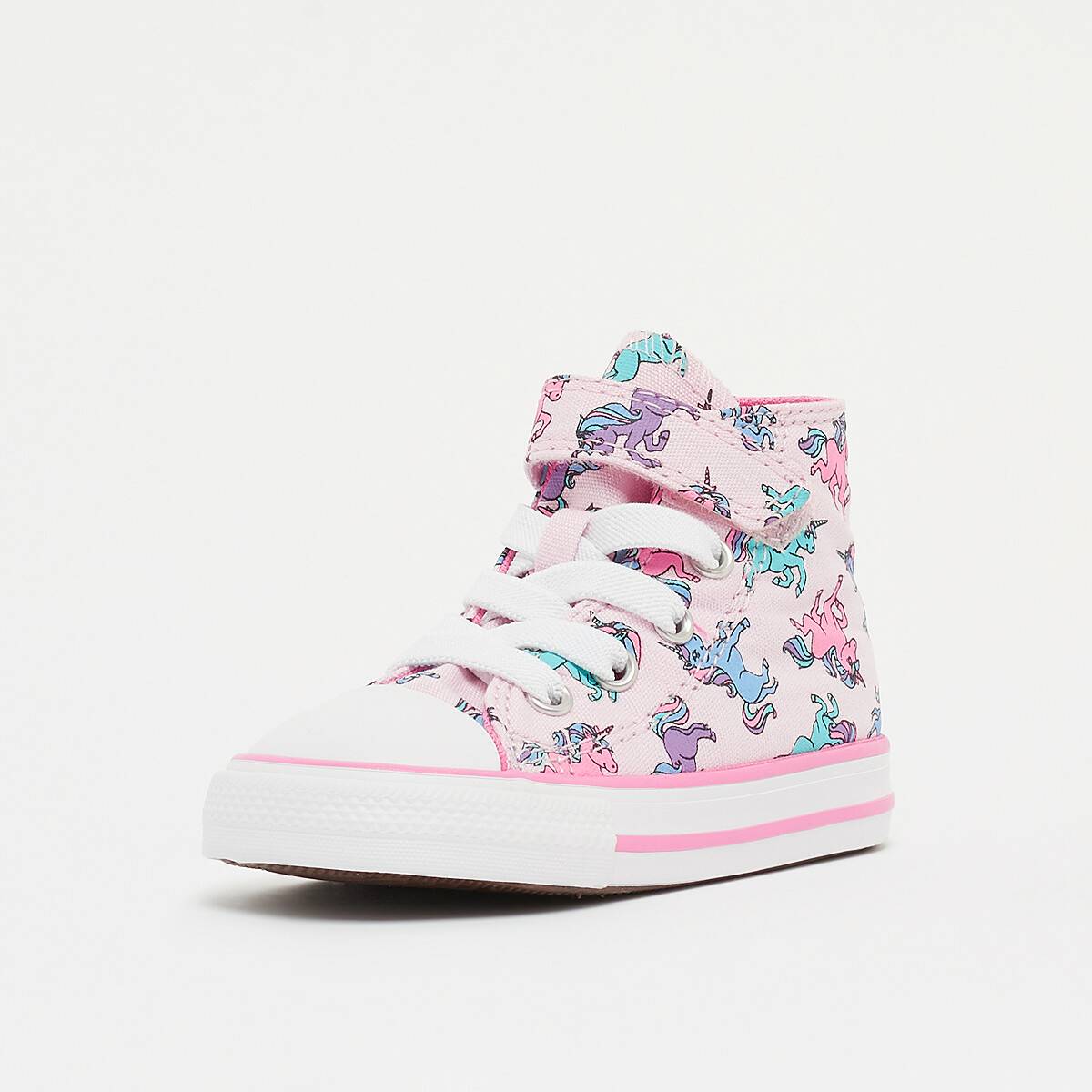 Calzado infantil Converse Chuck Taylor All Star Easy-On Glitter Kids pink foam/pink/university blue