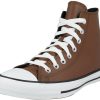 Converse Chuck Taylor All Star Hi Synthetic Leather dark roast/white/clematis blue Sneakers