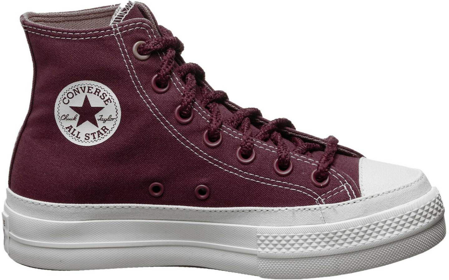 Converse Chuck Taylor All Star Lift Platform Workwear Womenburgundy/red/beige Sneakers