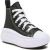 Converse Chuck Taylor All Star Move Platform Leather Kidsblack/black/white Calzado infantil