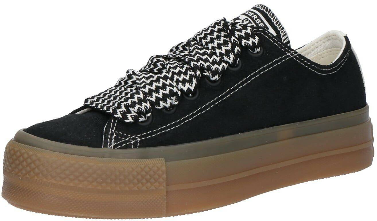 Converse Chuck Taylor All Star Lift Platform Suede Low Top Women black/egret/light brown Sneakers