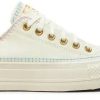 Converse Chuck Taylor All Star Lift Platform Crafted Stitching Sneakers beige Sneakers