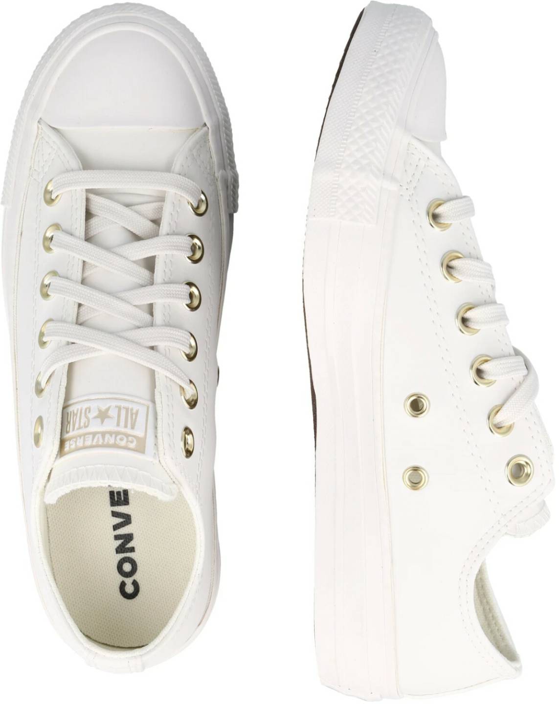 Sneakers Converse Chuck Taylor All Star (synthetic leather) Mono Metallic vintage white/vintage white