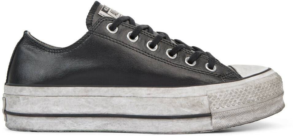 Converse Chuck Taylor All Star Leather Smoke Platform Low Topblack/black smoke in Sneakers