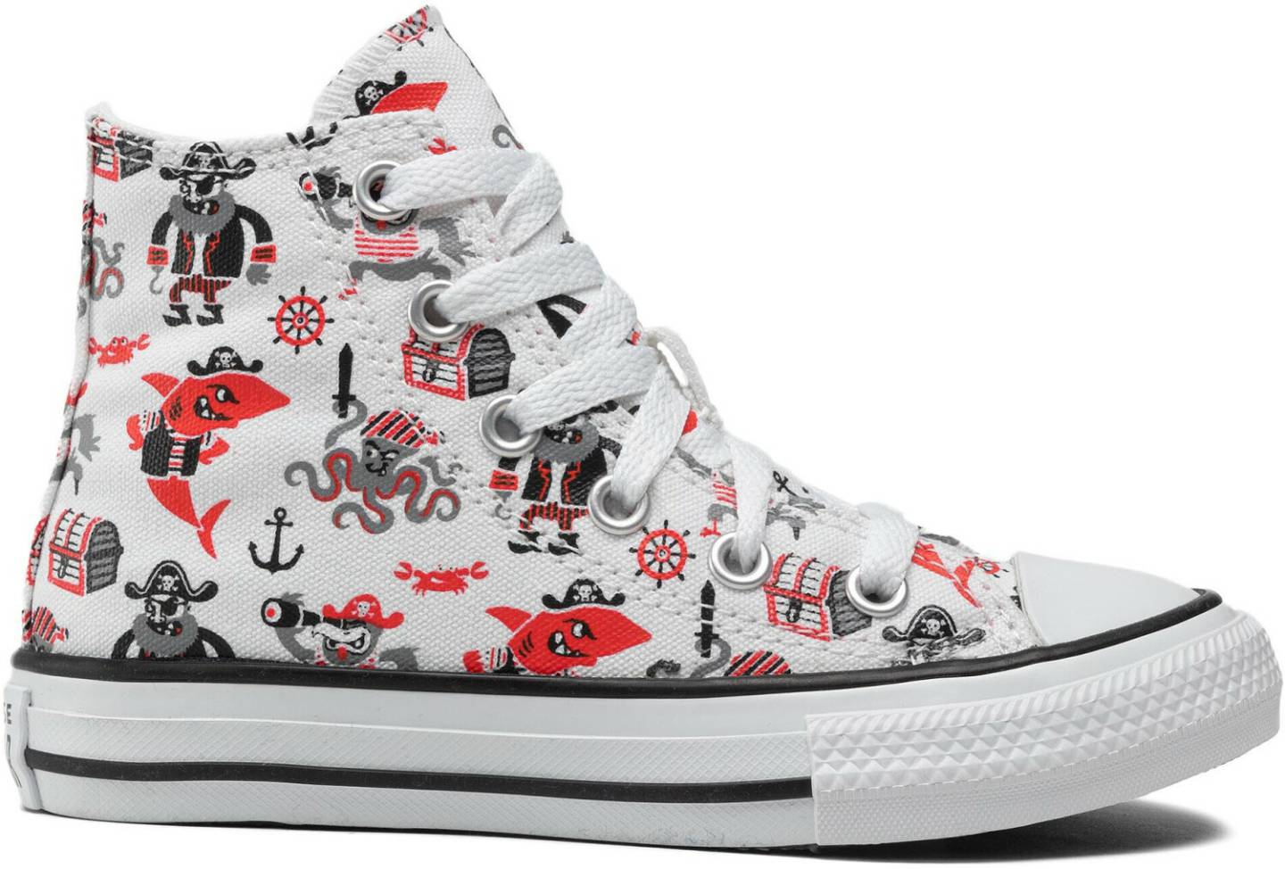 Converse Chuck Taylor All Star Hi KidsPirate Print white/university red/black Calzado infantil