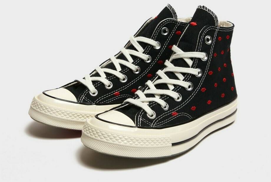 Converse Chuck 70 EmbroideredLips black/university red/egret Sneakers