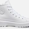 Converse Chuck Taylor All Star Lugged Lift Platform Leatherwhite/white/white Calzado infantil