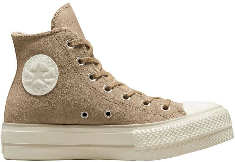 Sneakers Converse Chuck Taylor All Star Lift Platform Suedenomad khaki/desert sand/egret