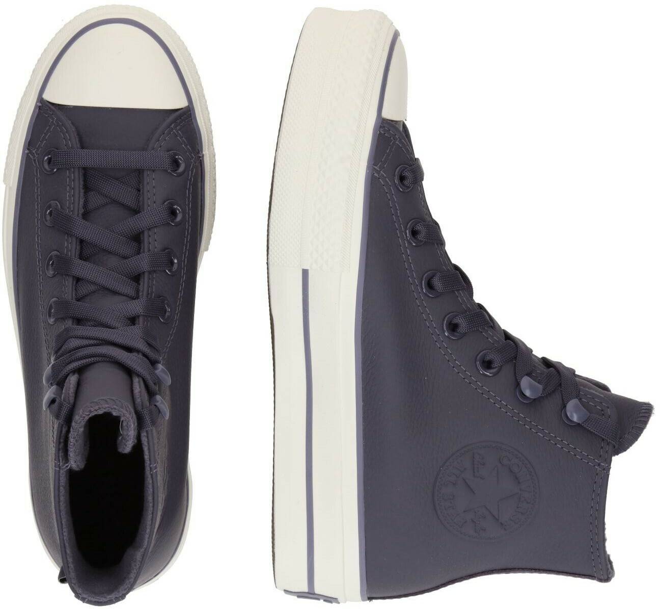 Sneakers Converse Chuck Tayor All Star Lift Platform Weatherized Leathershadow purple/lavender ash