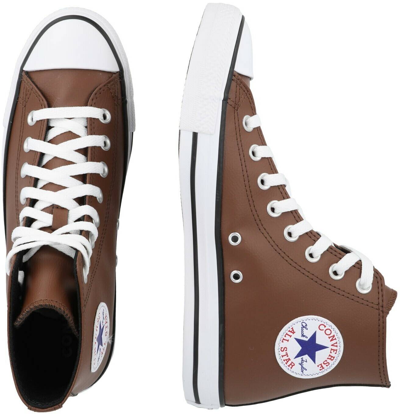 Converse Chuck Taylor All Star Hi Synthetic Leather dark roast/white/clematis blue Sneakers