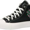 Sneakers Converse Chuck Taylor All Star Lift Platform Embroidered Crystalsm Women black/wintage white